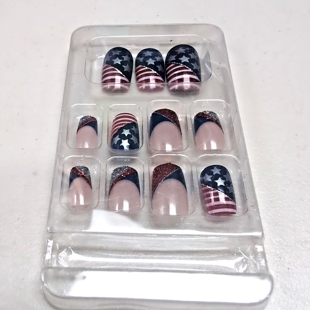 Holiday False Nail Lot of 6 Sets Halloween‎ 4th of July Christmas Valentines Day - Picture 4 of 13